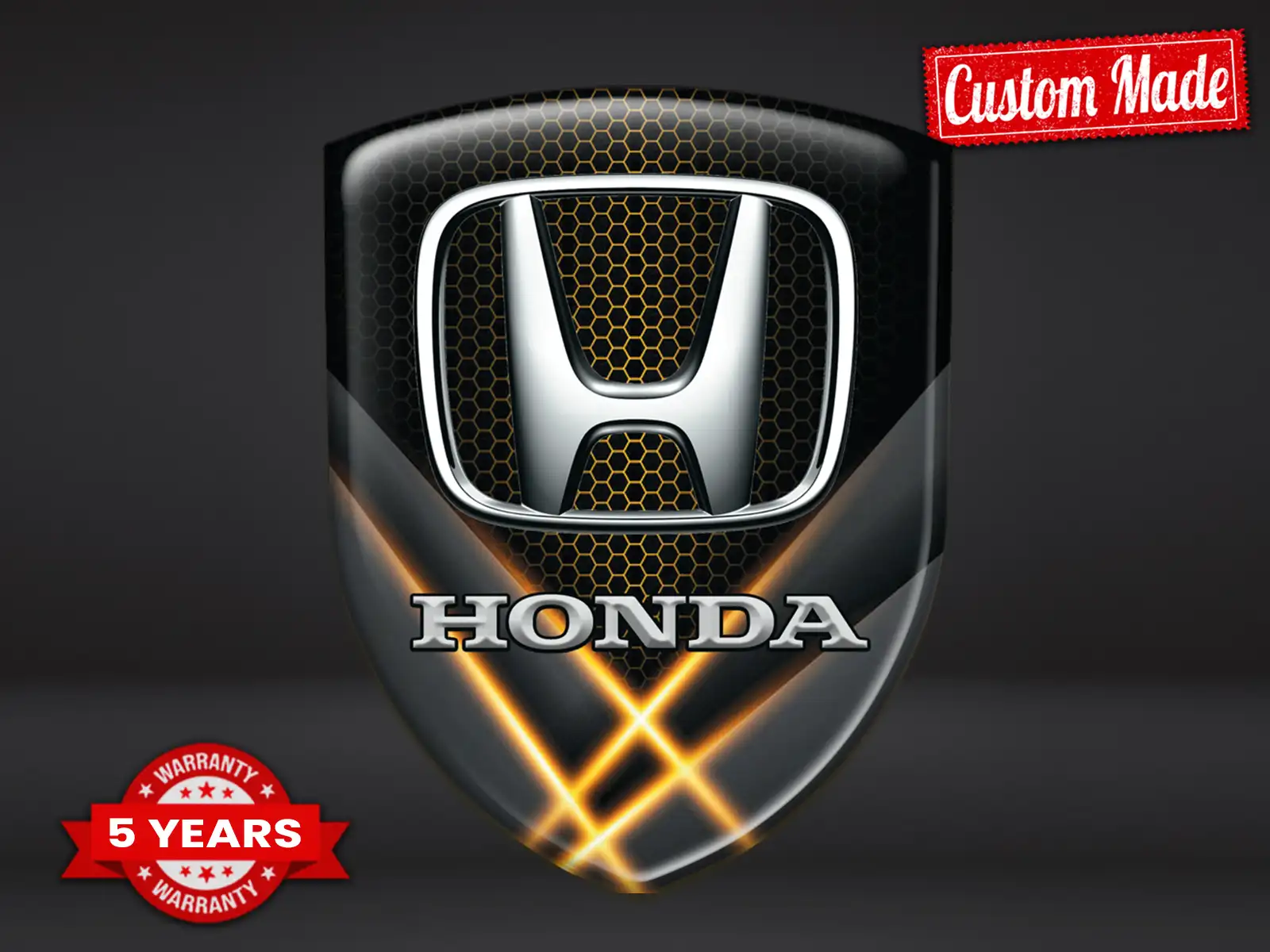 Honda Heckscheibensticker Premium Exklusiv Robust Auto